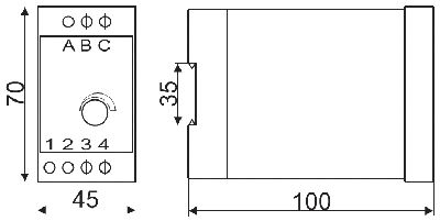 Габариты реле ЕЛ-11
