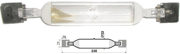 Лампа ДРГТ-3000М и ДРТИ-3000-1